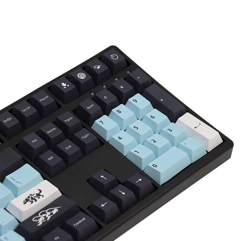 Avatar Mizu Keycaps Set GMK Clone Anime Blue Black ISO - Keysium