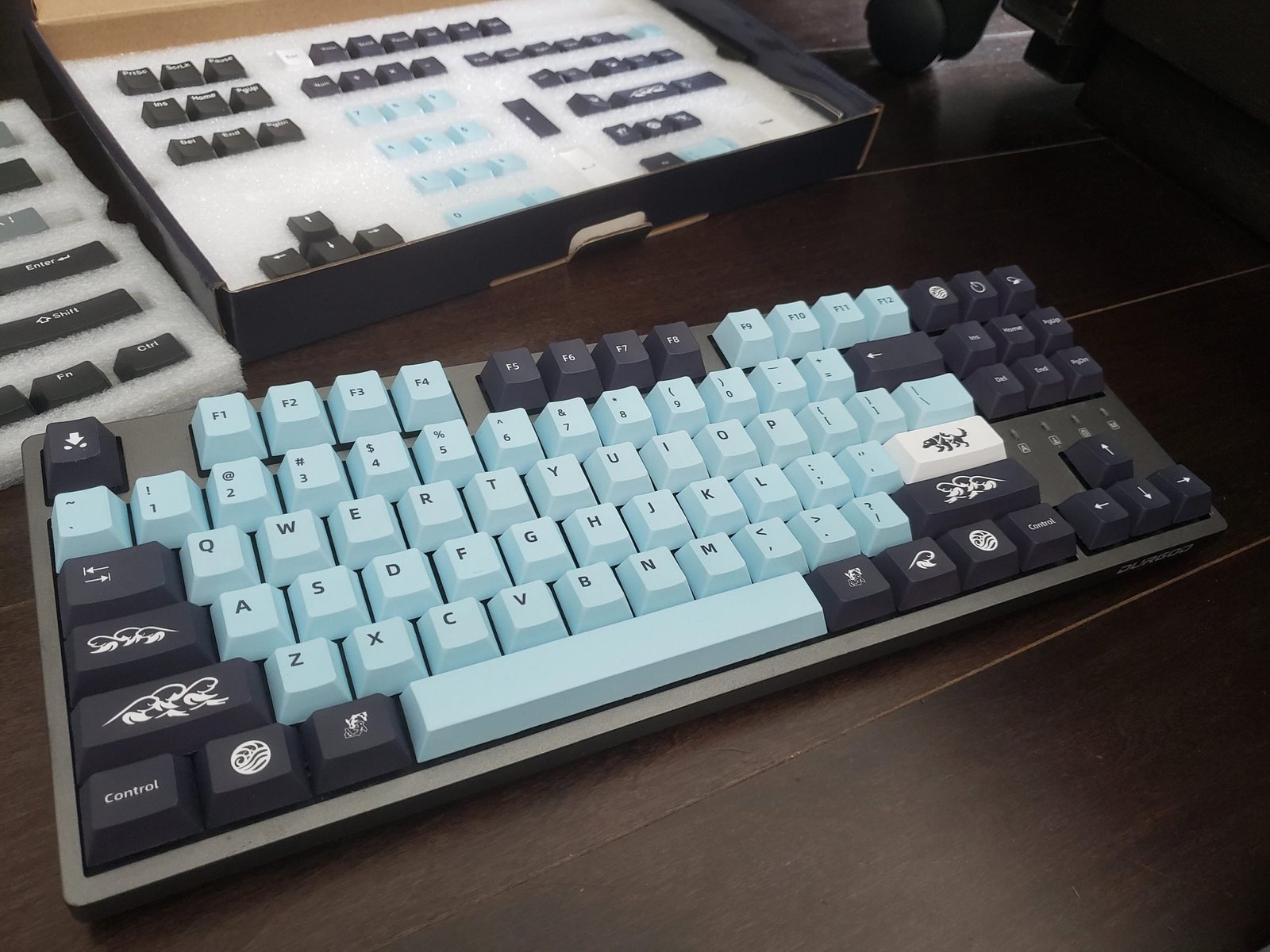 Avatar Mizu Keycaps Set GMK Clone Anime Blue Black ISO - Keysium