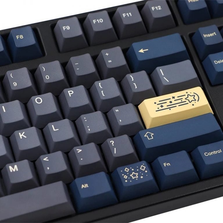 Astronomy Stargaze Keycaps Set GMK Clone ISO Blue Grey - Keysium