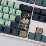 Xiao Genshin Impact Keycaps Set Yaksha Oni Mint Green