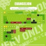 EVA Unit 05 Evangelion Keycaps Set Anime Mari Makinami