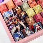 Backlit Hatsune Miku Keycaps Set Anime Cute Sexy Vocaloid