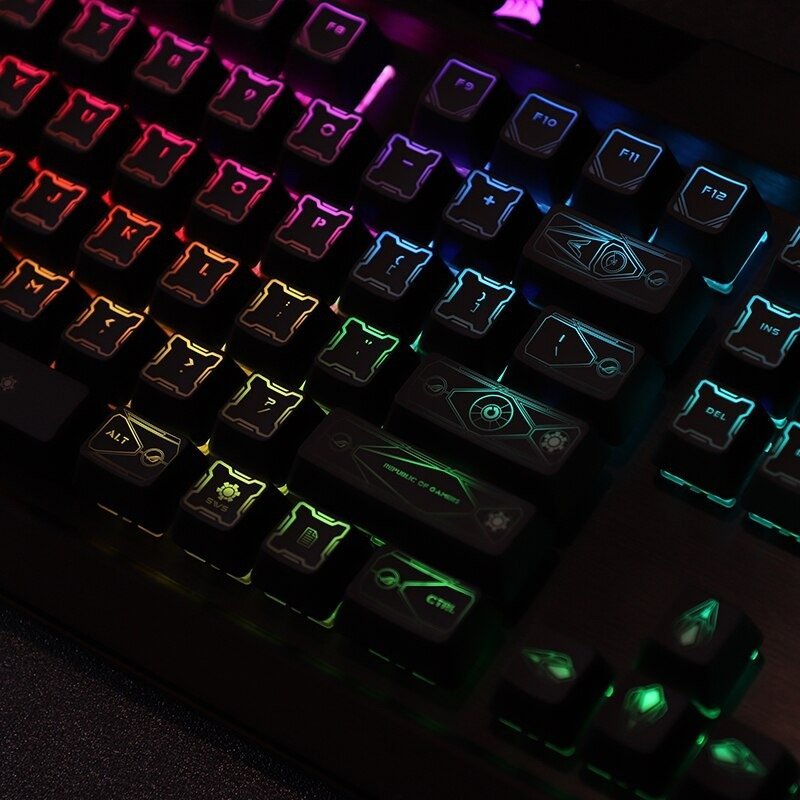 Backlit Republic Of Gamers Keycaps