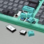 Electric Keycaps Set GMK Clone Kawaii Mint Teal