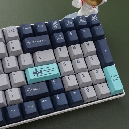 GMK Clone Pacific Keycaps Set Airplanes Blue Gray