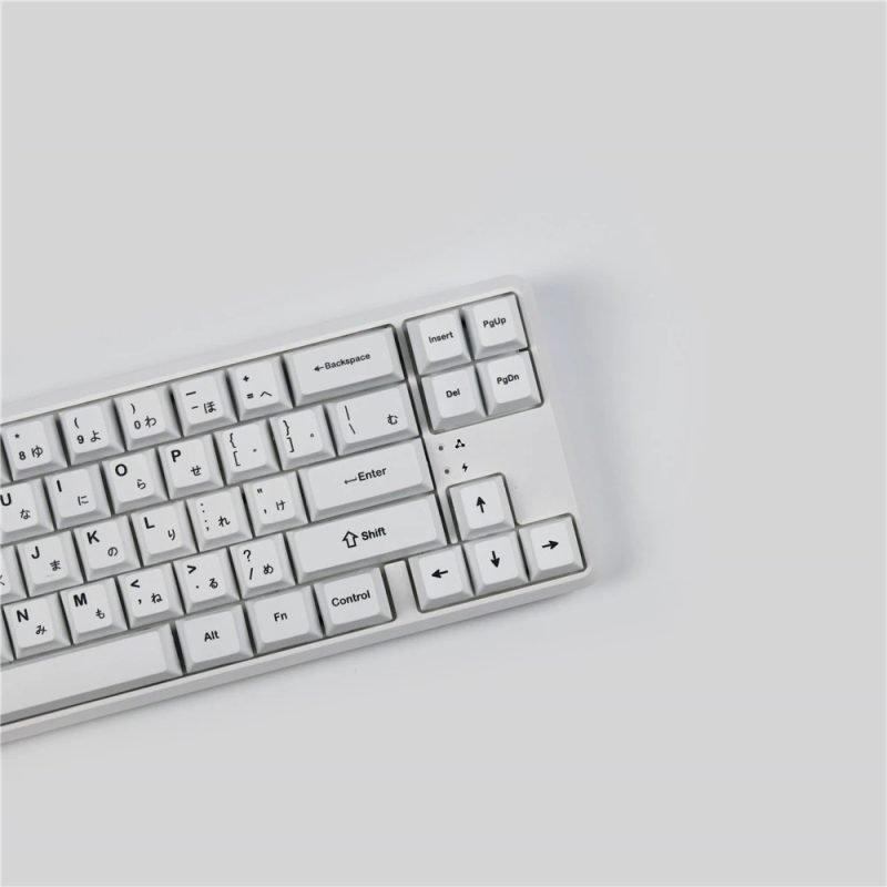 Minimalist Hiragana Keycaps Set – Perfect for Japanese Typography and Design Fans