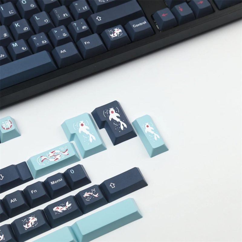 GMK Clone Zen Pond Keycaps – A Fusion of Japanese Art and Koi Fish