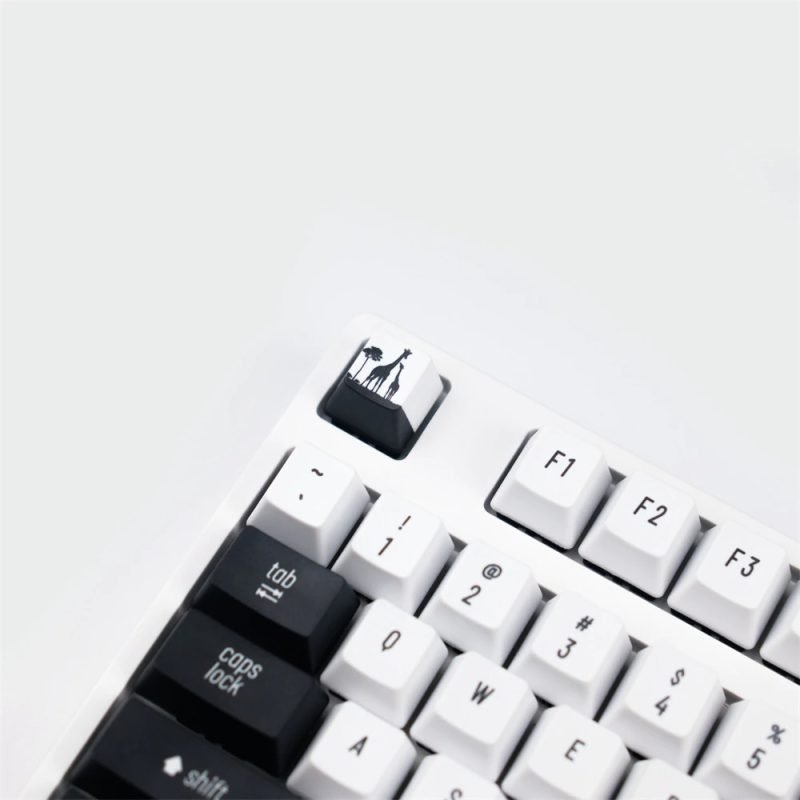 Nature Theme Giraffe Keycaps Set – Perfect for Forest and Rain Forest Fans