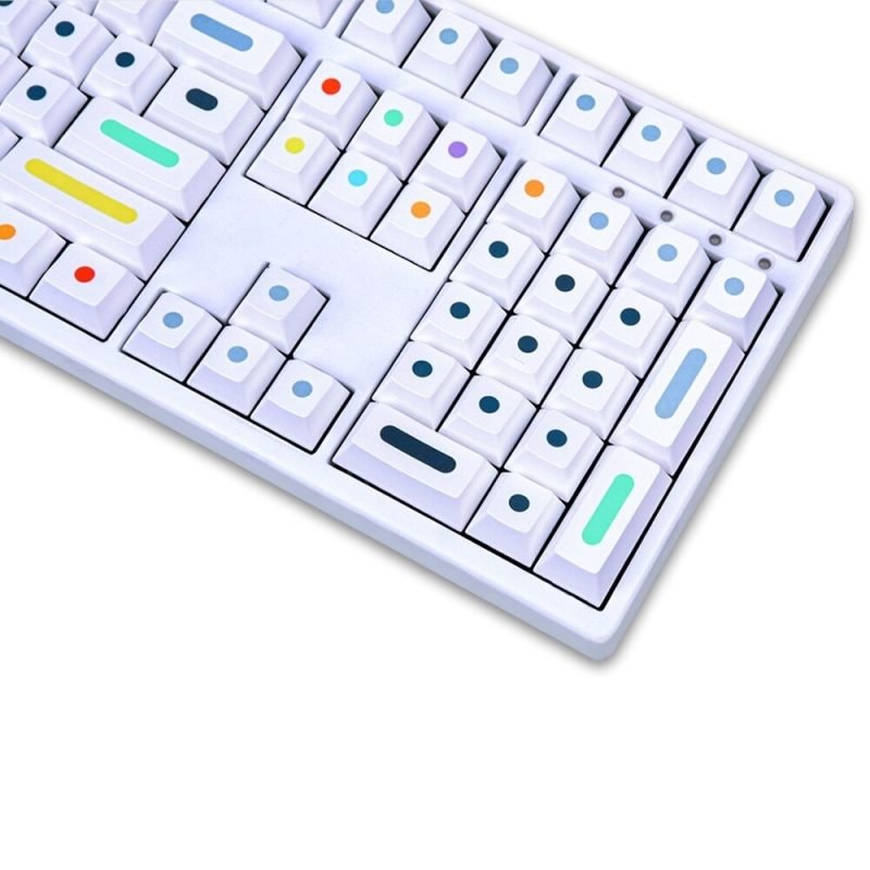 Rainbow Dots design on GMK Clone Keycaps