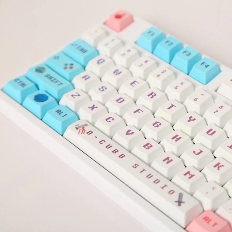 Pixel Wars Keycaps Set Kawaii Retro Game Fun 8 Bit Icons - Keysium
