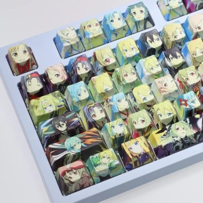 Sword Art Online Keycaps Set – Perfect for Yuuki Asuna and SAO Anime Fans