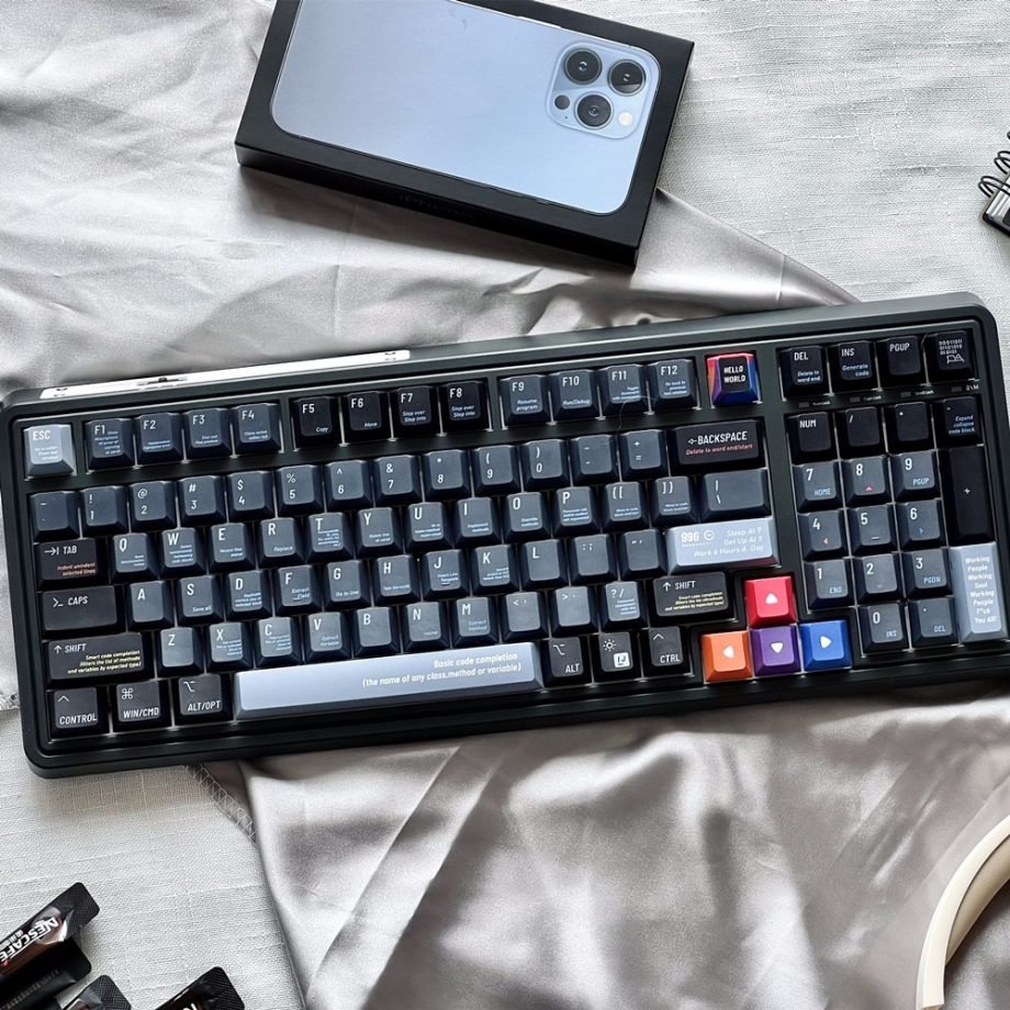 Computer Programmer Keycaps Set Coding Black - Keysium