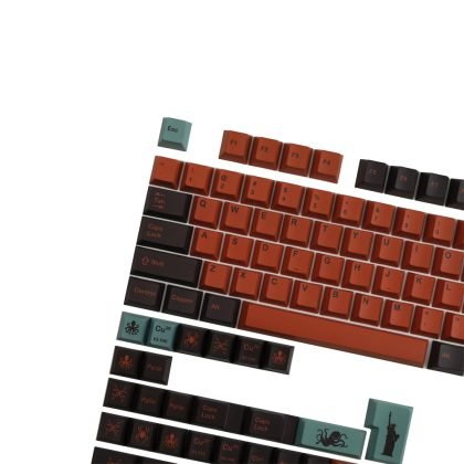 Brown Orange PBT Keycaps Set Inspired by GMK Clone Copper