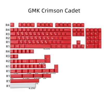 Red PBT Keycaps Set Inspired by GMK Clone Crimson Cadet