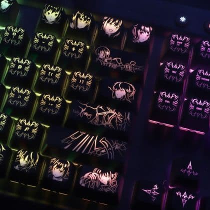 Anime Artoria Alter Fate Saber Themed Backlit Keycaps