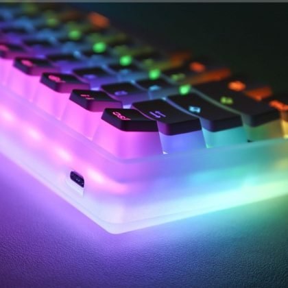 ISO Compatible Black Pudding Keycaps with Backlit Feature