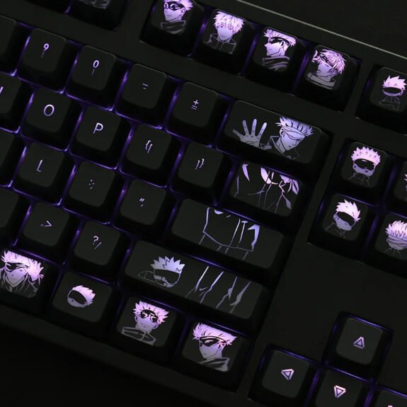 Backlit Jujutsu Kaisen Keycaps Set Anime Satoru Gojo - Keysium