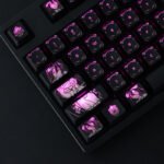 Backlit Overlord Keycaps Set Anime Albedo Black