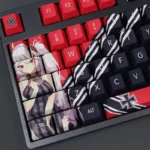 Azur Lane Game Keycaps Set Prinz Eugen Red Black PBT