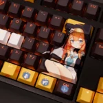 Backlit Blue Archive Keycaps Set Iochi Mari Orange