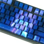 Backlit Blue Starry Night Sky Keycaps Set ABS