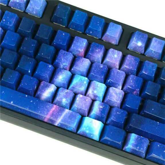 Backlit Blue Starry Night Sky Keycaps Set ABS - Keysium