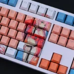 Backlit Darling in the Franxx Keycaps Set Anime Pink