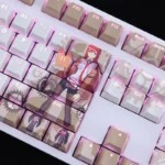 Backlit Steins Gate Keycaps Set Anime Kurisu Makise