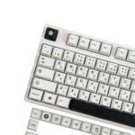 Black and White Japanese Keycaps Set PBT