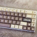 Cafe Style Coffee Keycaps Set Brown PBT