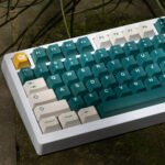 Chinese Idiom Hardworking Keycaps Set Cyan PBT