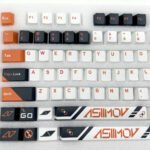 Counter Strike Asiimov Keycaps Set Orange PBT