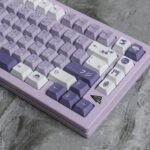 Cute Japanese Wisteria Keycaps Set Purple PBT