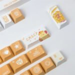 Cute Mango Keycaps Set Fruit Pomello PBT Orange