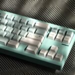 Cute Mint Flower Keycaps Set Kawaii PBT