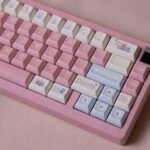 Cute Pink Claw Machine Keycaps Set Arcade PBT