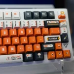 Fun Electrician Design Keycaps Set Orange PBT