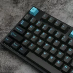 GMK Clone Graphite Keycaps Set Cyan Grey PBT