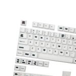 GMK Clone Redacted Keycaps Set PBT White