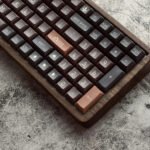 Kawaii Coffee Latte Keycaps Set Dark Brown PBT