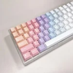 Kawaii Pastel Gradient Keycaps Set Pink Blue PBT