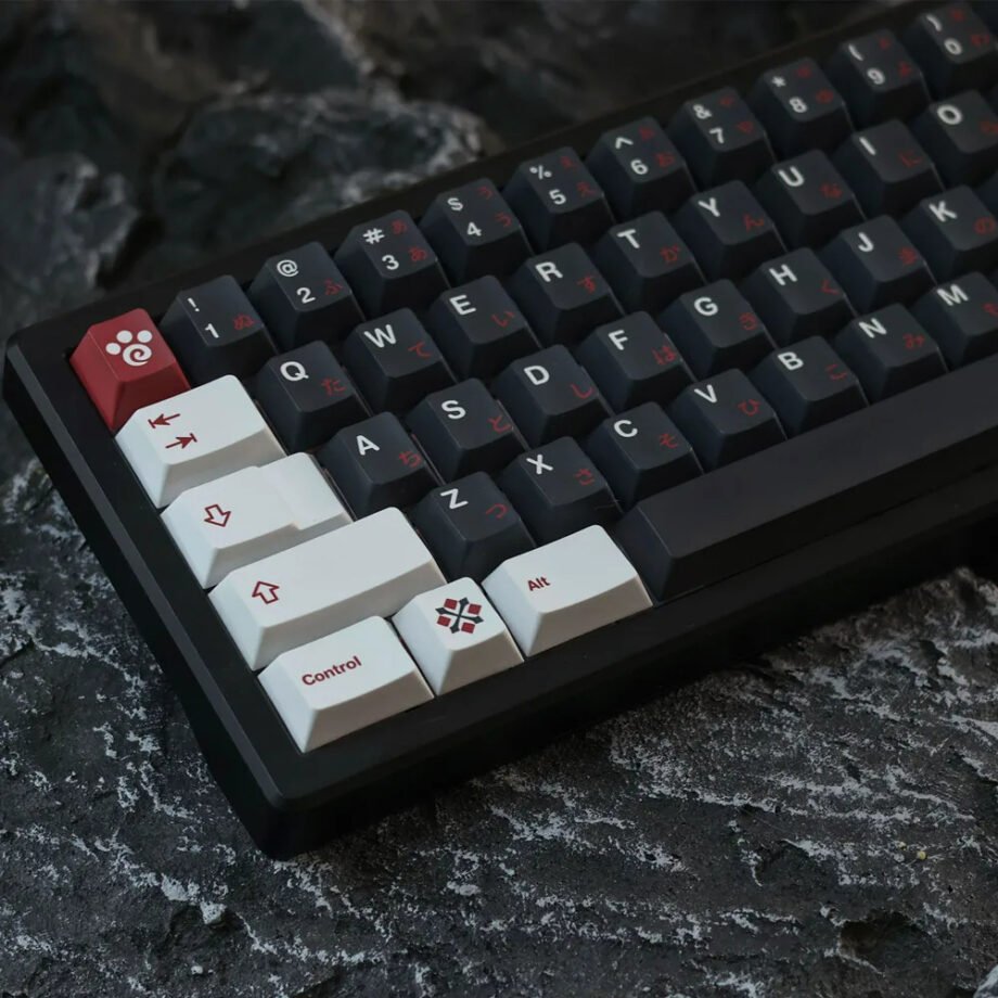 Monster Hunter Keycaps Set Black Red Stygian Zinogre - Keysium