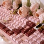 Pretty Cherry Blossoms Keycaps Set Pink PBT