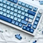 Re Zero Rem Keycaps Set Anime Blue PBT