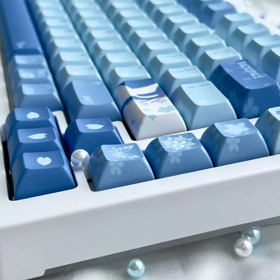 Re Zero Rem Keycaps Set Anime Blue PBT - Keysium