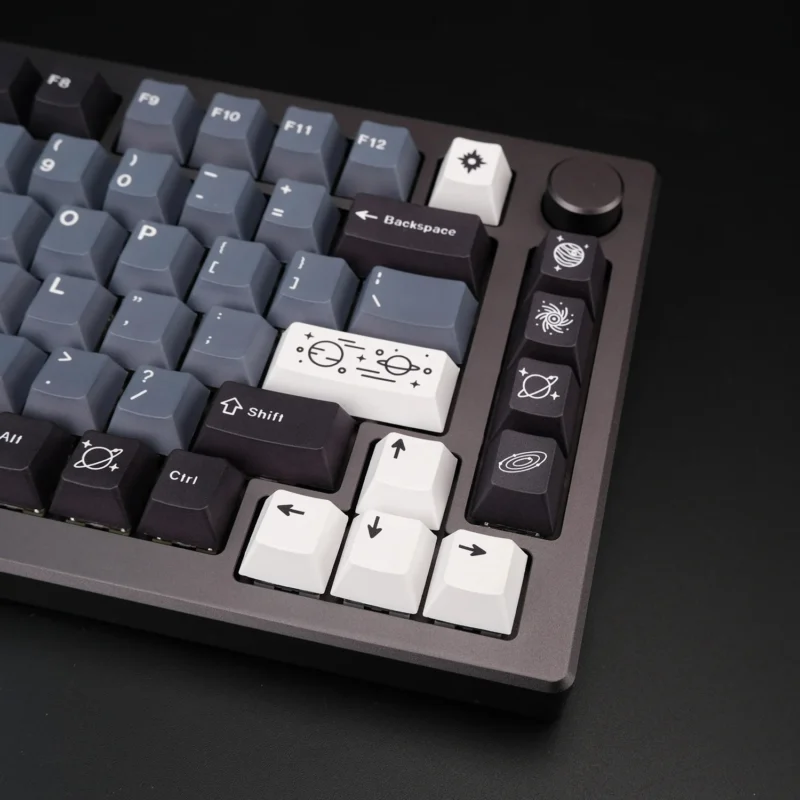 GMK Galaxy Clone Keycaps Set Space PBT Grey White