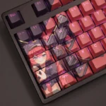 Natsume Iroha Blue Archive Keycaps Set Backlit Red PBT