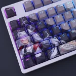 Shiromi Iori Blue Archive Keycaps Set Gradient Backlit PBT