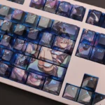 Silver Wolf Honkai Star Rail Keycaps Set Backlit PBT