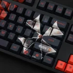 Umbrella Corp Resident Evil Keycaps Set Red Black PBT